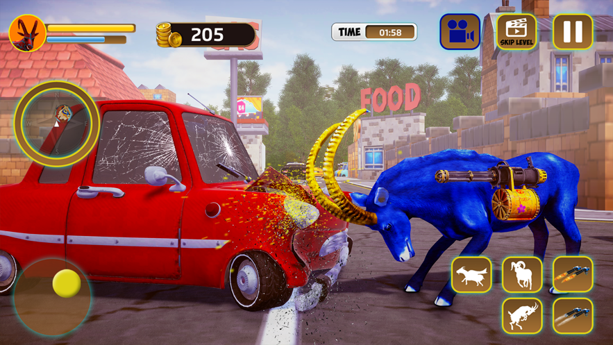 可怕的山羊荒野生活模拟器(Scary Super Goat Animal life)图1