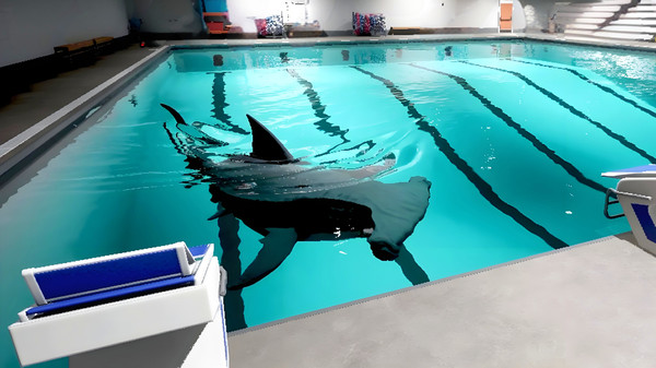 恐怖鲨鱼游泳池