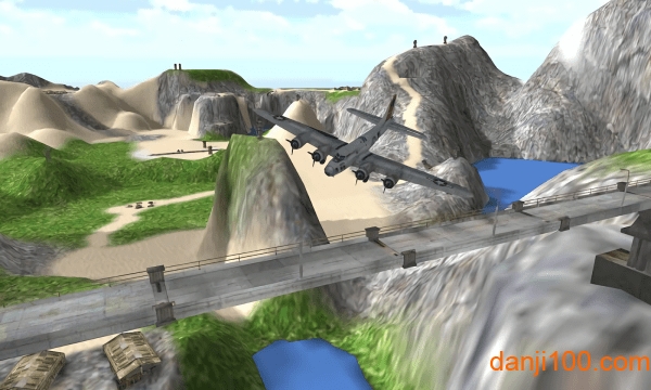 Flight Sim 3D: Army Plane图3