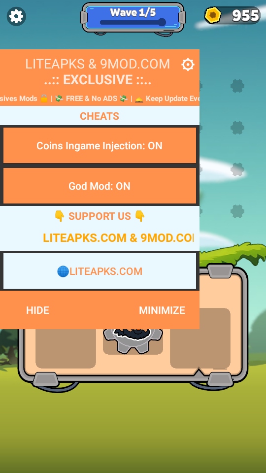 齿轮战争无限金币破解版(Gear Fight) 3.6.0安卓版图1