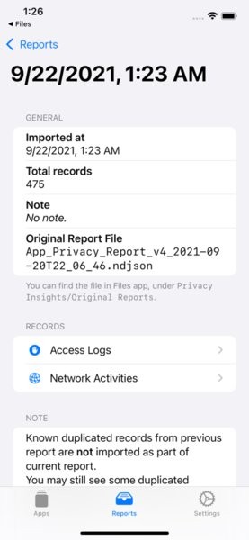 隐私洞见app(App Privacy Report)