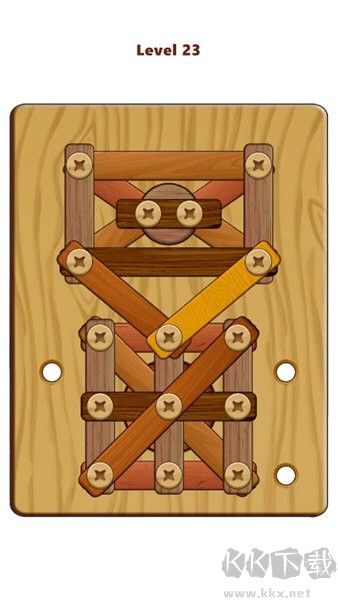Wood Nuts & Bolts Puzzle