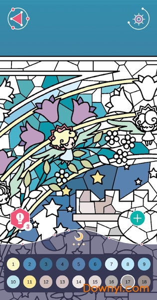 月亮公主填色游戏(coloring luna)图2