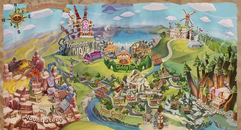 植 物 大 战 僵 尸 和 睦 小 镇 保 卫 战 手 机 版图1