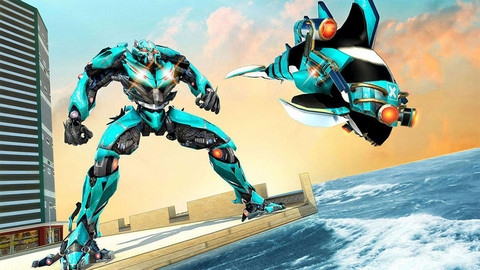 鲨鱼变形金刚大战图4