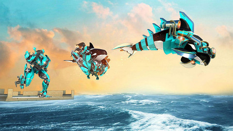 鲨鱼变形金刚大战图3