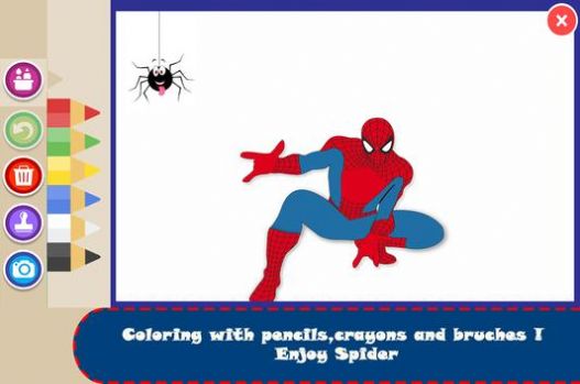 蜘蛛涂色书英雄 免广告版图1
