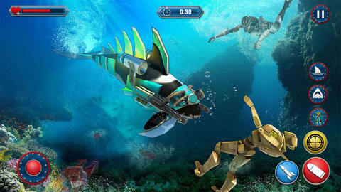 鲨鱼变形金刚大战图2