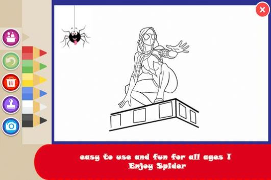 蜘蛛涂色书英雄 免广告版图2