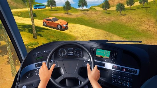 现代公交车停车场3d 安卓版图1