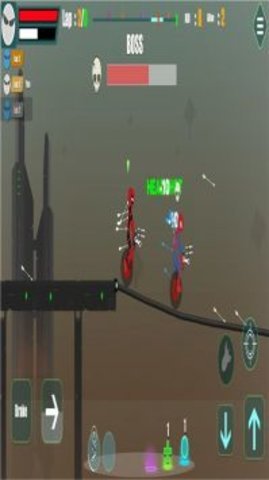 火柴人独轮赛车图3