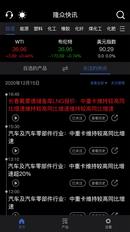 隆众快讯 隆众快讯