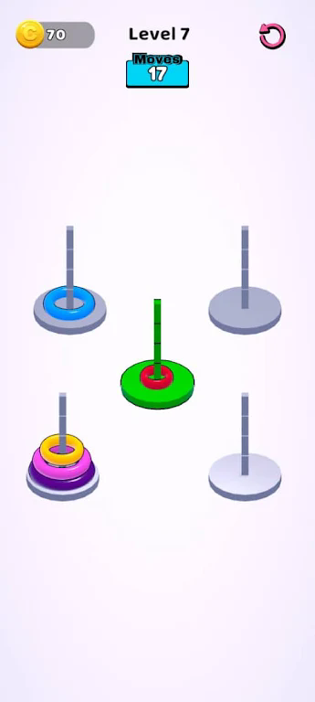 Ring Stack: Size Sorting