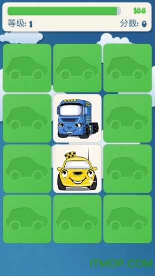 儿童记忆游戏卡车图1