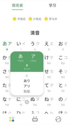 日语五十音图发音表图1