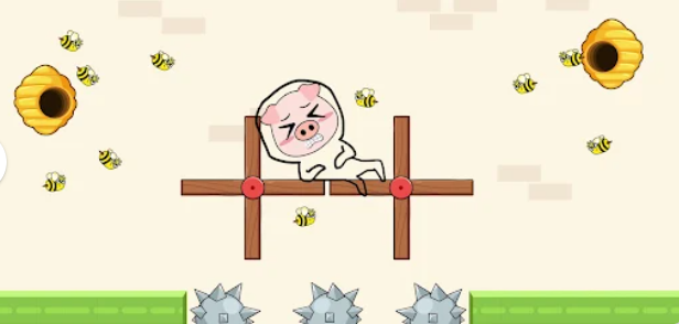 疯狂猪猪画线救援(Crazy Piggy)图1