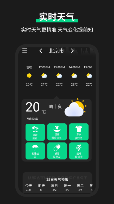 雷达实时天气预报图1