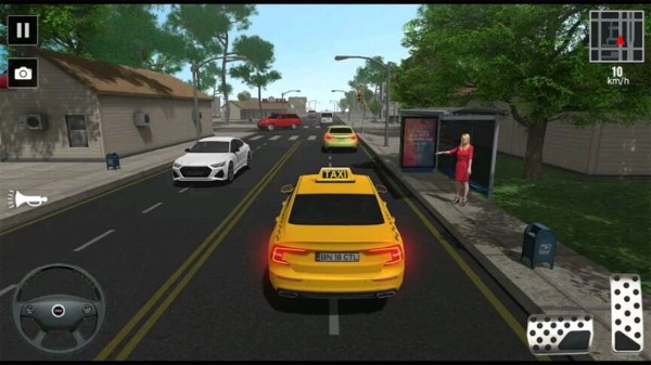 出租车司机工作模拟器游戏(Taxi 3D)图2