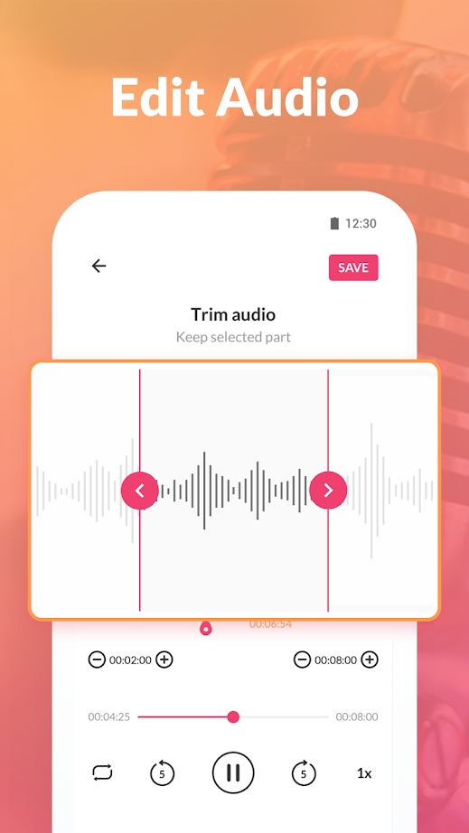MyRecorder-语音备忘录和一键录音机图3
