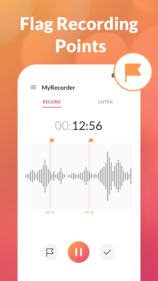 MyRecorder-语音备忘录和一键录音机图1