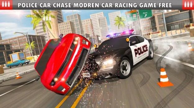 Police Car Chase: Modern Car Racing Games Free图2