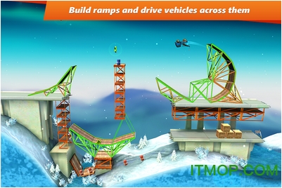 桥梁建筑师特技破解版(Bridge Constructor Stunts)