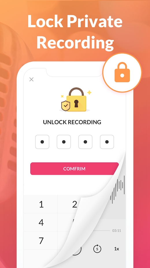 MyRecorder-语音备忘录和一键录音机图5