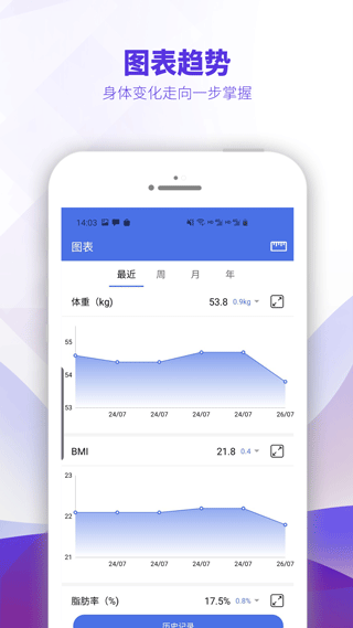 OntoFit智能体脂秤app图3