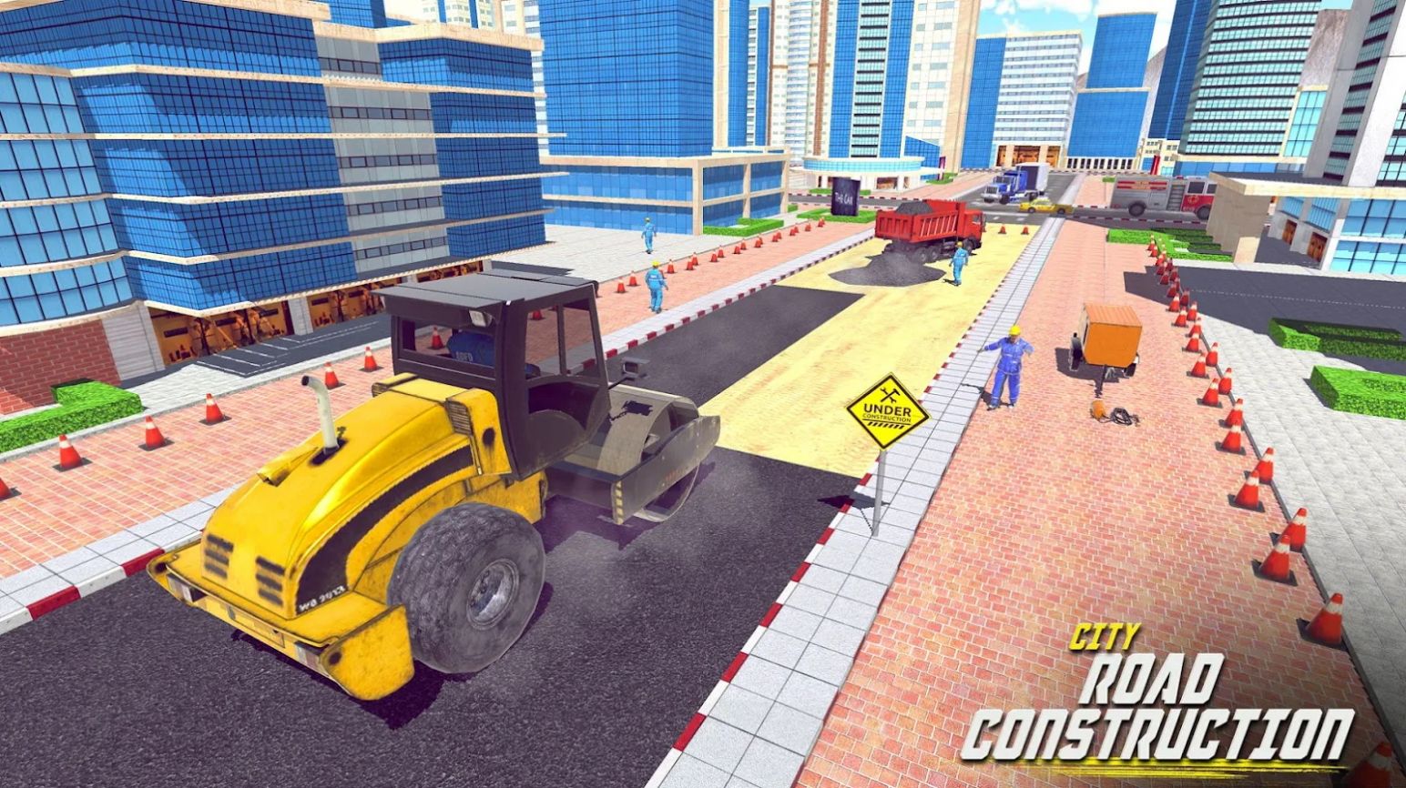 建造施工挖掘机模拟游戏(Excavator Road Construction 3D)图2