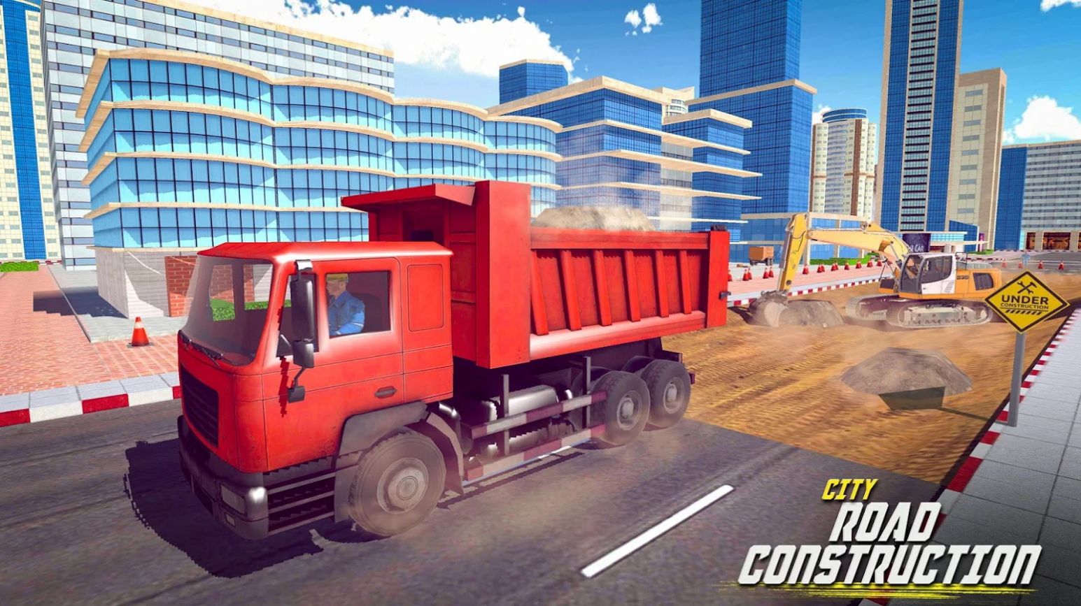 建造施工挖掘机模拟游戏(Excavator Road Construction 3D)图3