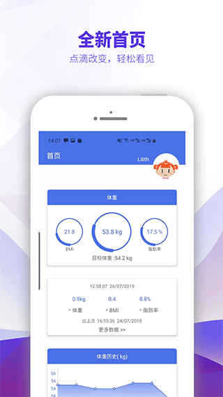 OntoFit智能体脂秤app图1