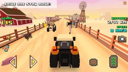 巨大的农场赛车中文版(Blocky Farm Racing)图2