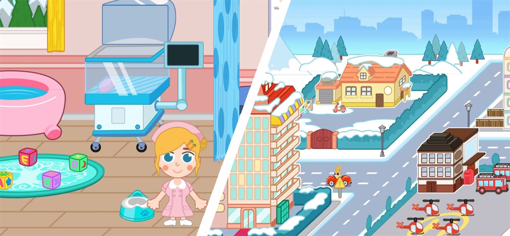 小兔的冰雪世界图2