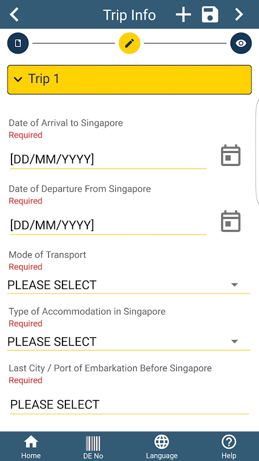 新加坡电子入境卡(SG Arrival Card app)
