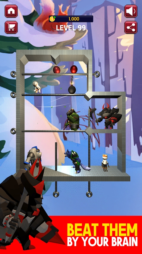 英雄拯救别针(Hero Rescue- Pin Puzzle King)图5