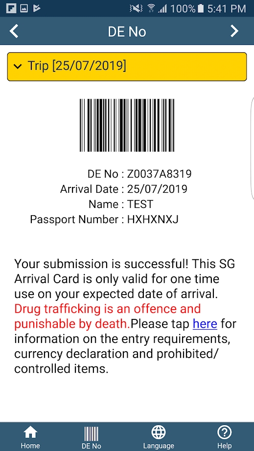新加坡电子入境卡(SG Arrival Card app)图3