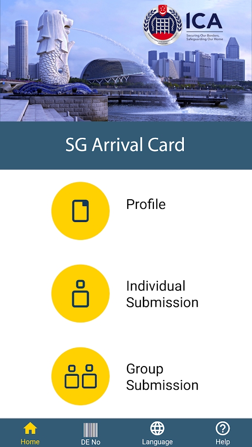 新加坡电子入境卡(SG Arrival Card app)图1