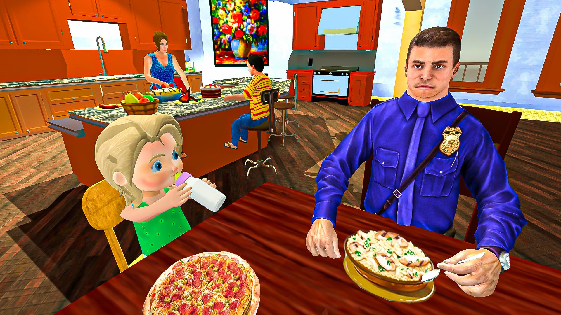 Virtual Dad Baby Simulator(虚拟警察爸爸模拟器)图2