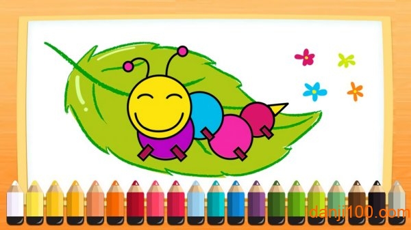 儿童涂鸦涂色画画板图1