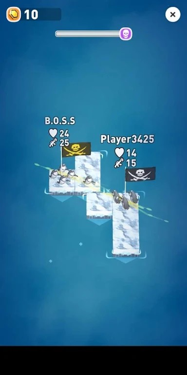 Clash of Penguins : Raft War图3
