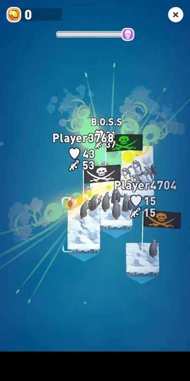 Clash of Penguins : Raft War图2