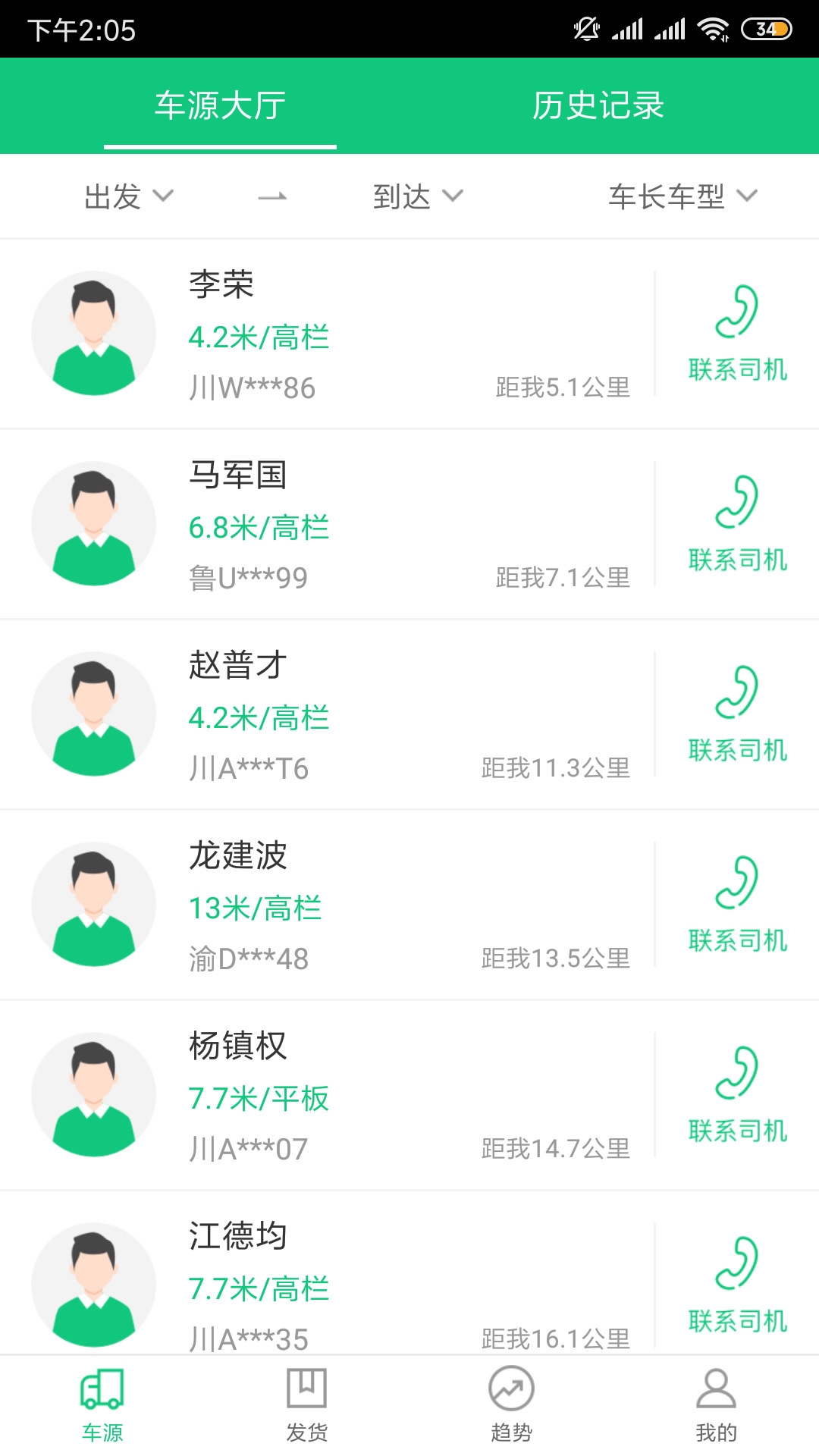 绿通车货主版图4