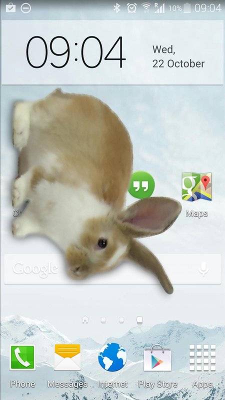 手机的小兔子玩笑搞笑版图1