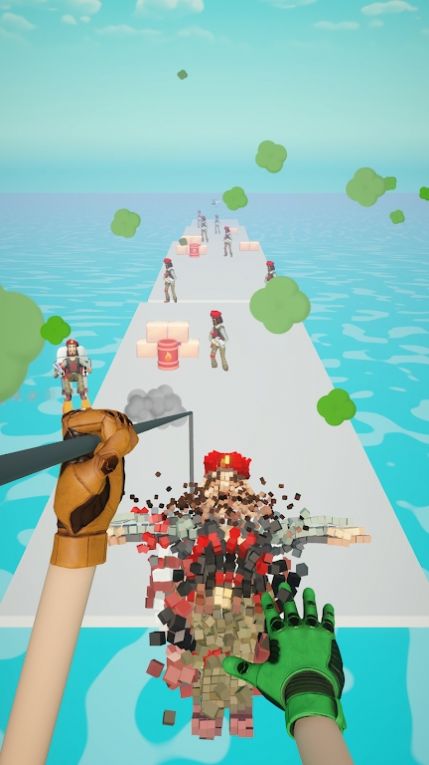 像素立方体跑酷（Voxel Gun 3D）图1