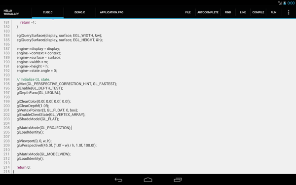 C++程序编译器C4droid图2