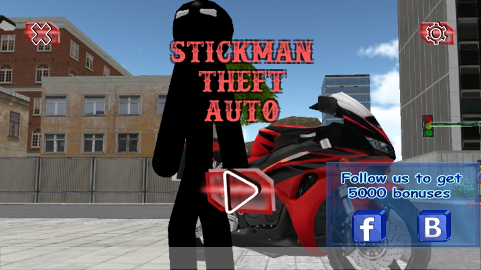 倒钩火柴人正版游戏下载(Stickman Theft Auto)图4