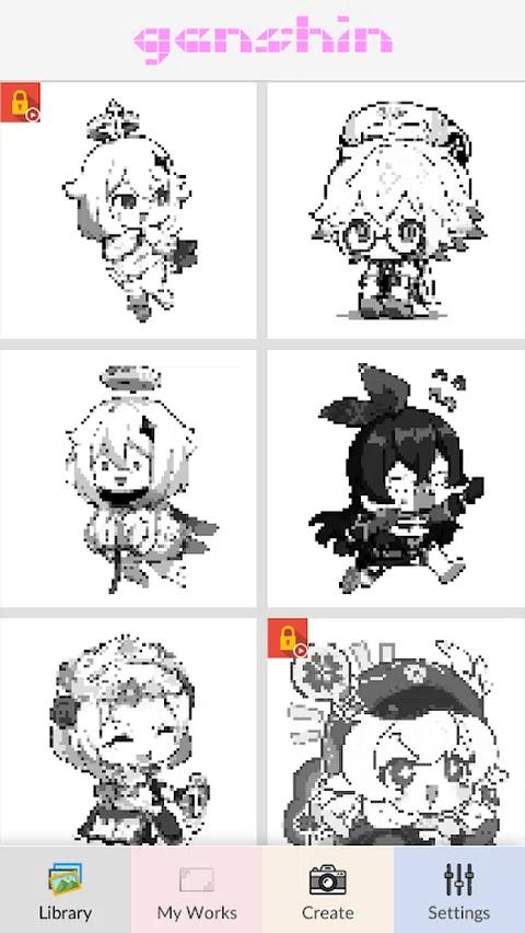 像素着色艺术图1