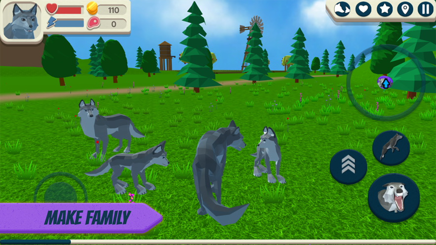 Wolf Simulator: Wild Animals 3D图4