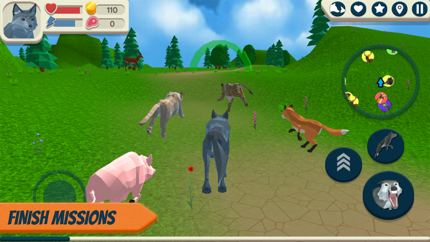 Wolf Simulator: Wild Animals 3D图6