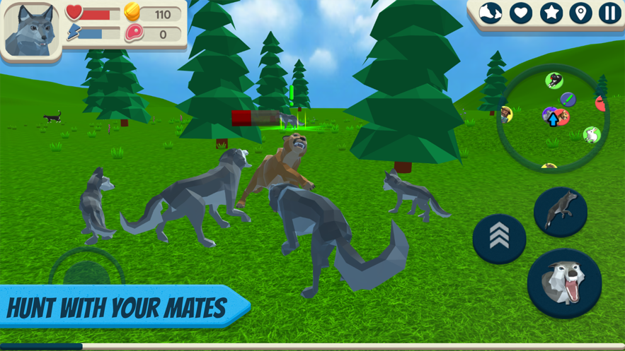 Wolf Simulator: Wild Animals 3D图5